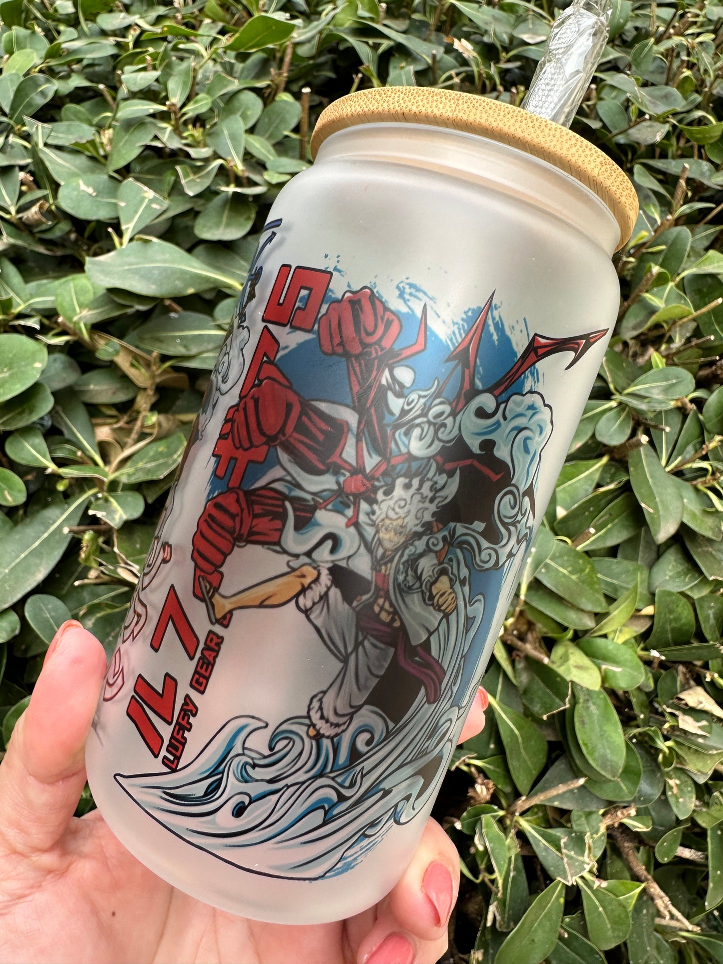 Anime Monkey D Luffy Glass
