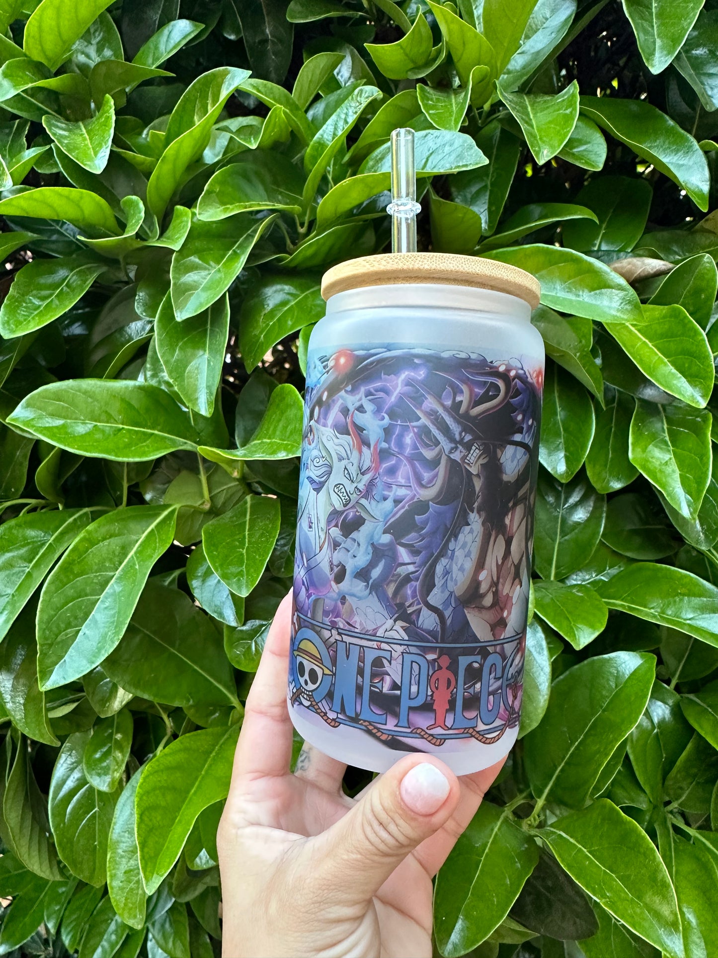 Yamato & Kaido Anime Glass