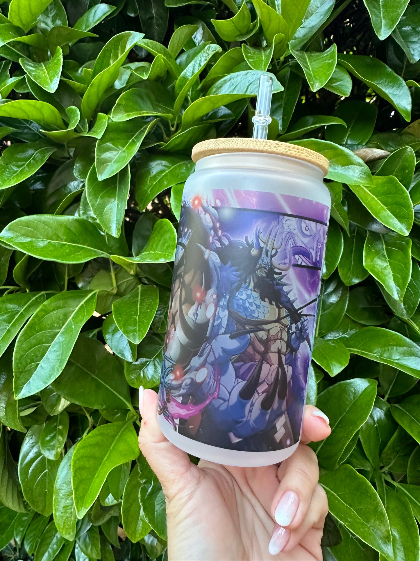 Yamato & Kaido Anime Glass