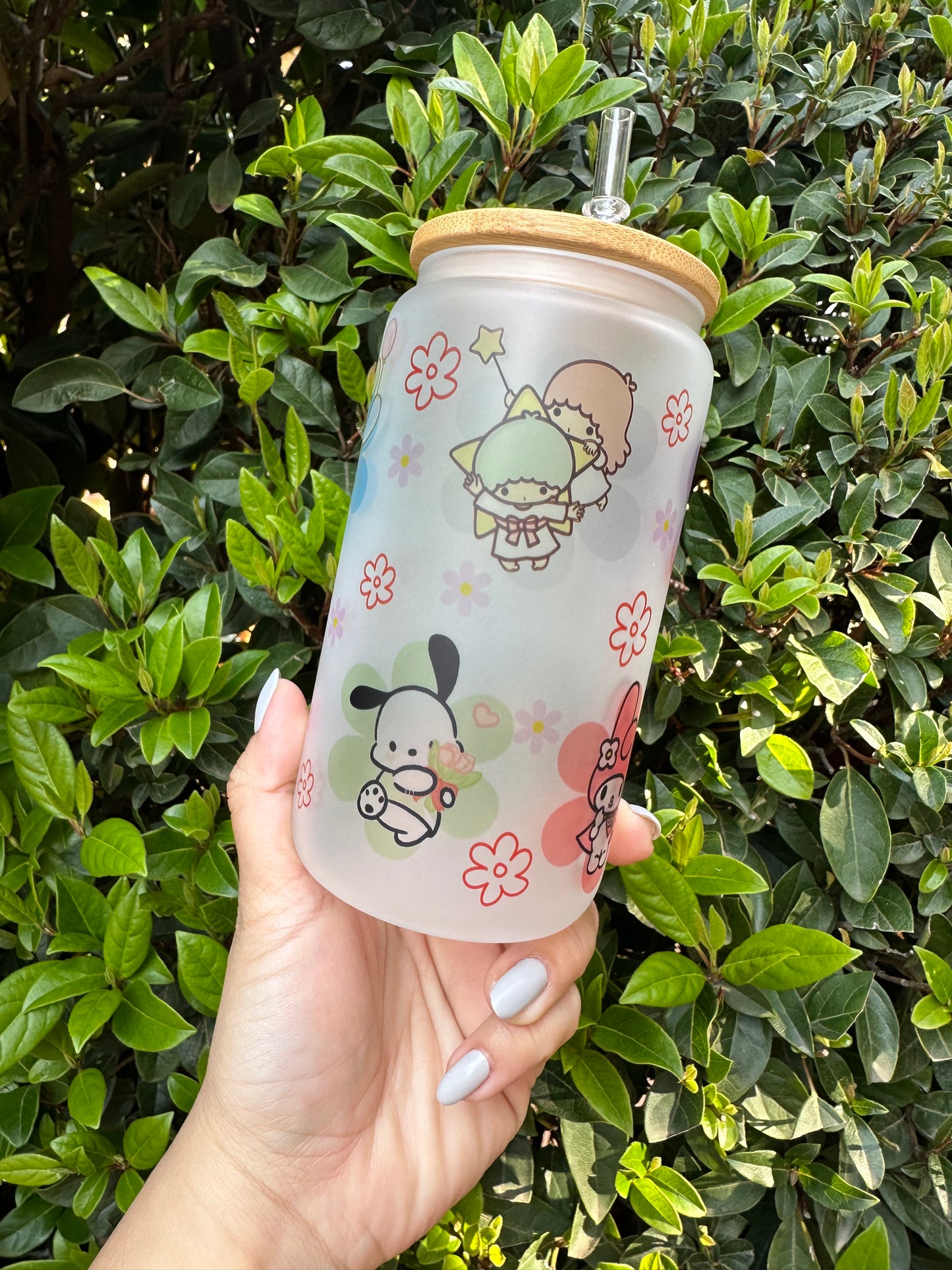 Sanrio glass cup