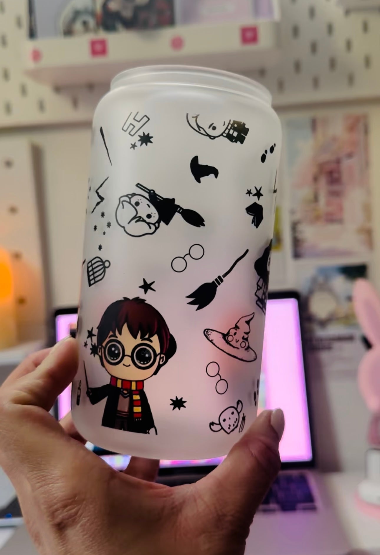 Harry Potter Chibi Glass Tumbler