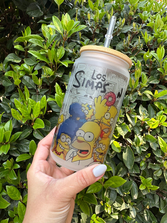 Simpson glass tumbler