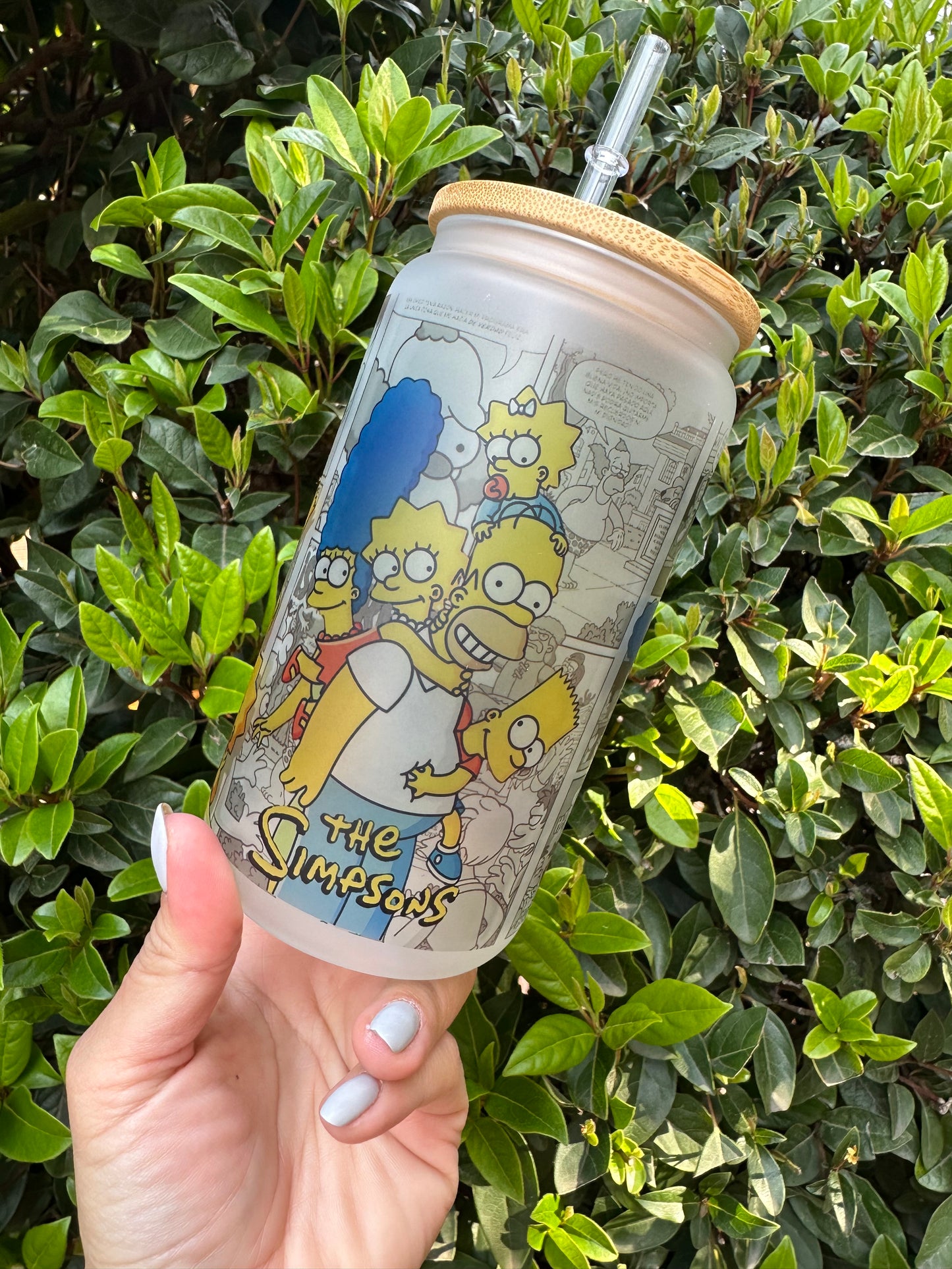 Simpson glass tumbler