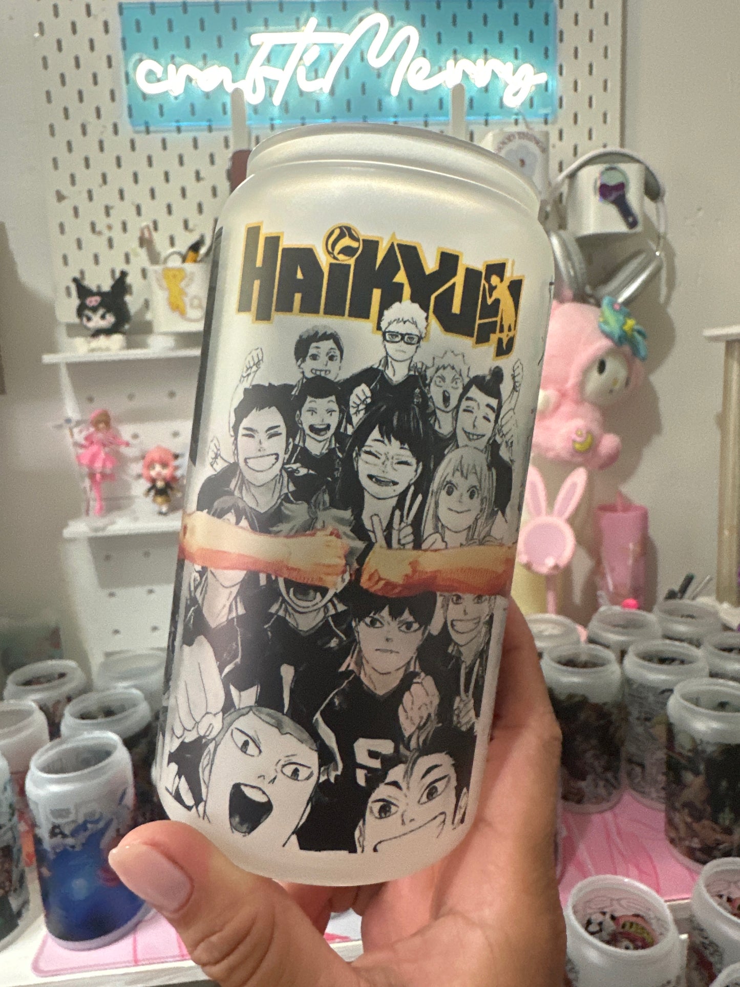 Haikyu Anime Glass