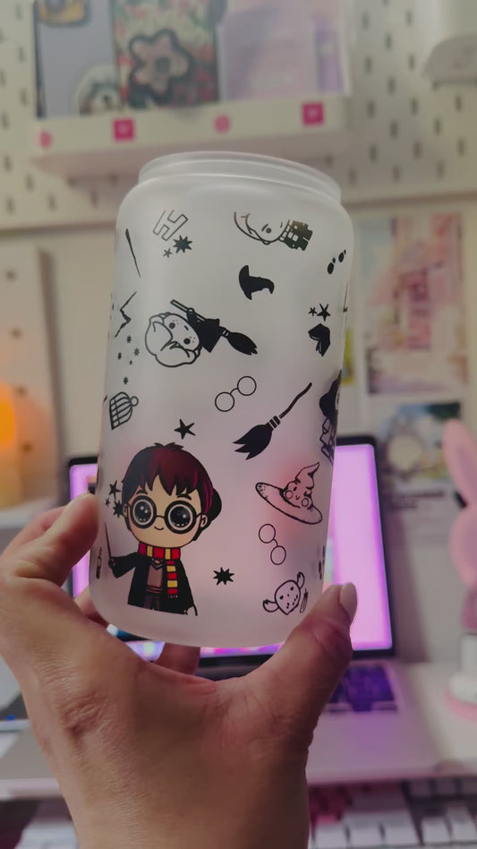 Harry Potter Chibi Glass Tumbler